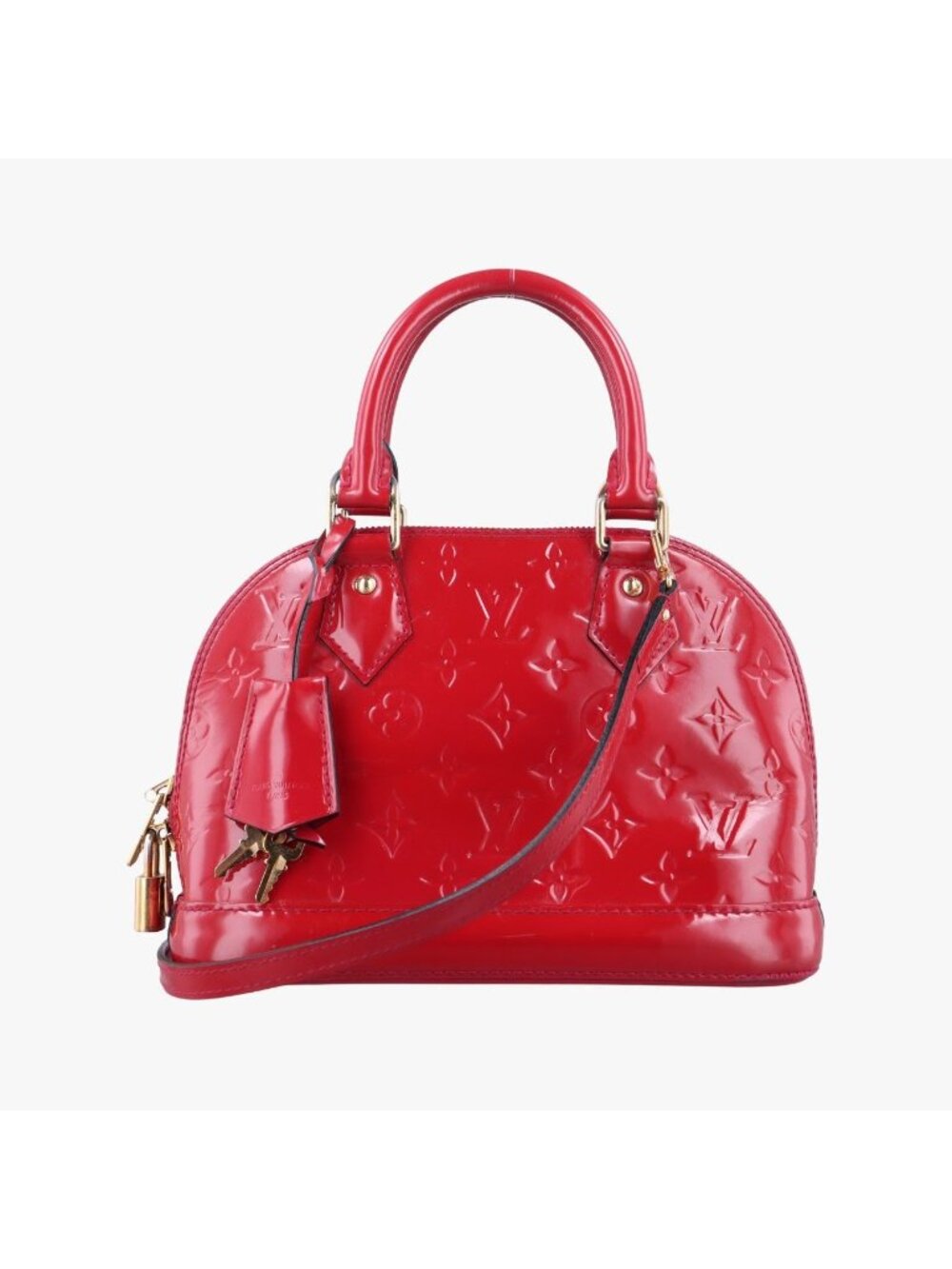 Louis Vuitton Alma BB Pomme D'amour Vernis Handbag
